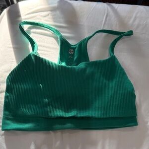 all in motion Teal Ribbed Sports Bralette